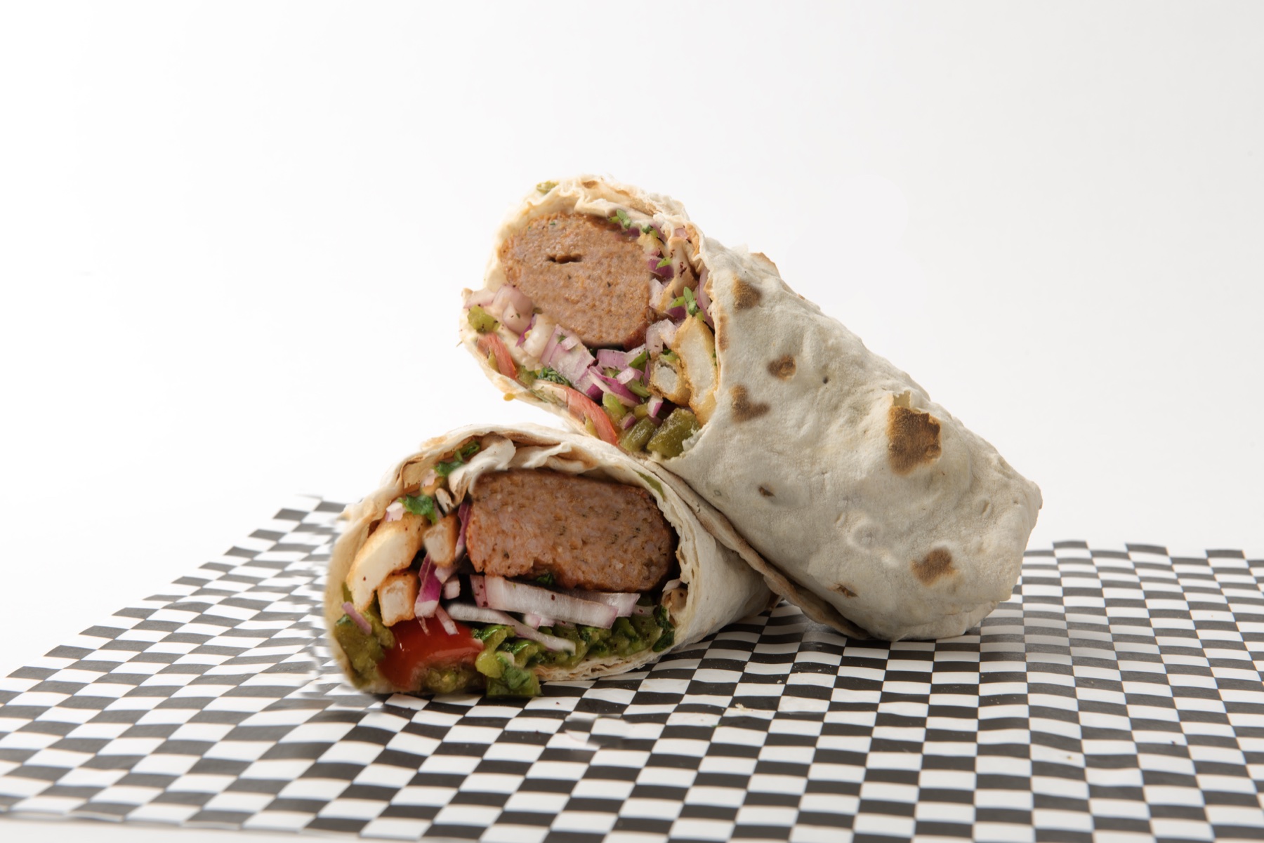 Two wraps from Hollywood Wraps & Grill